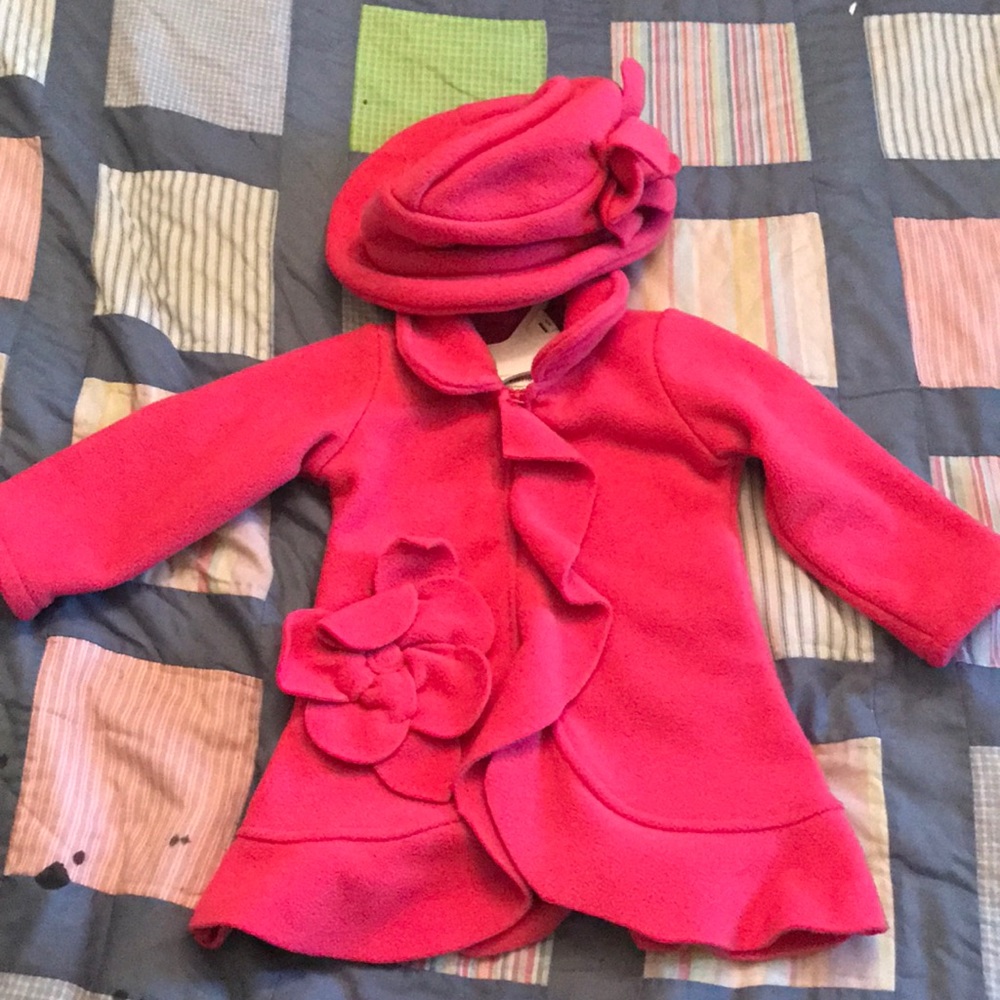 Pink Coat and Hat Set
